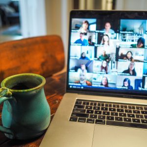 tea mag and laptop